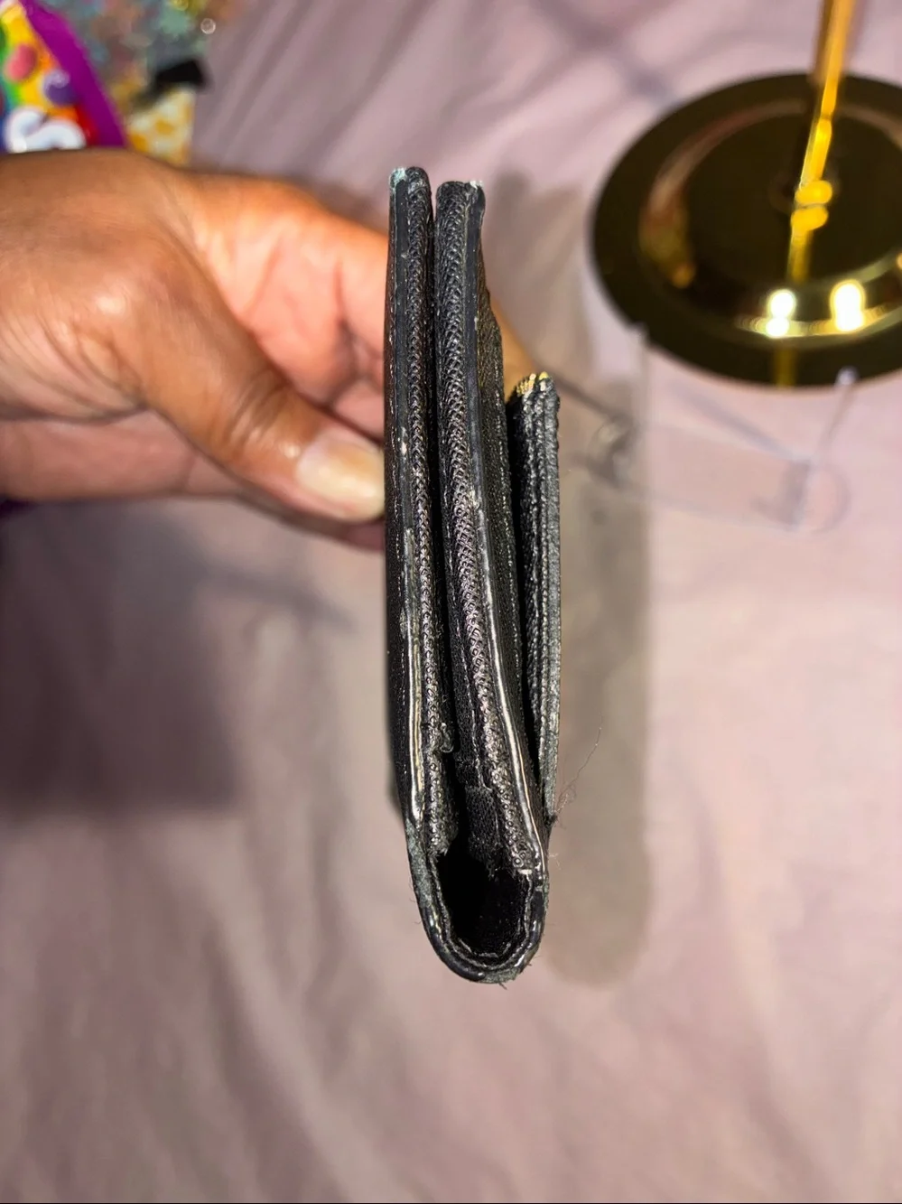 Kate Spade Black Saffiano Zip Around Wallet